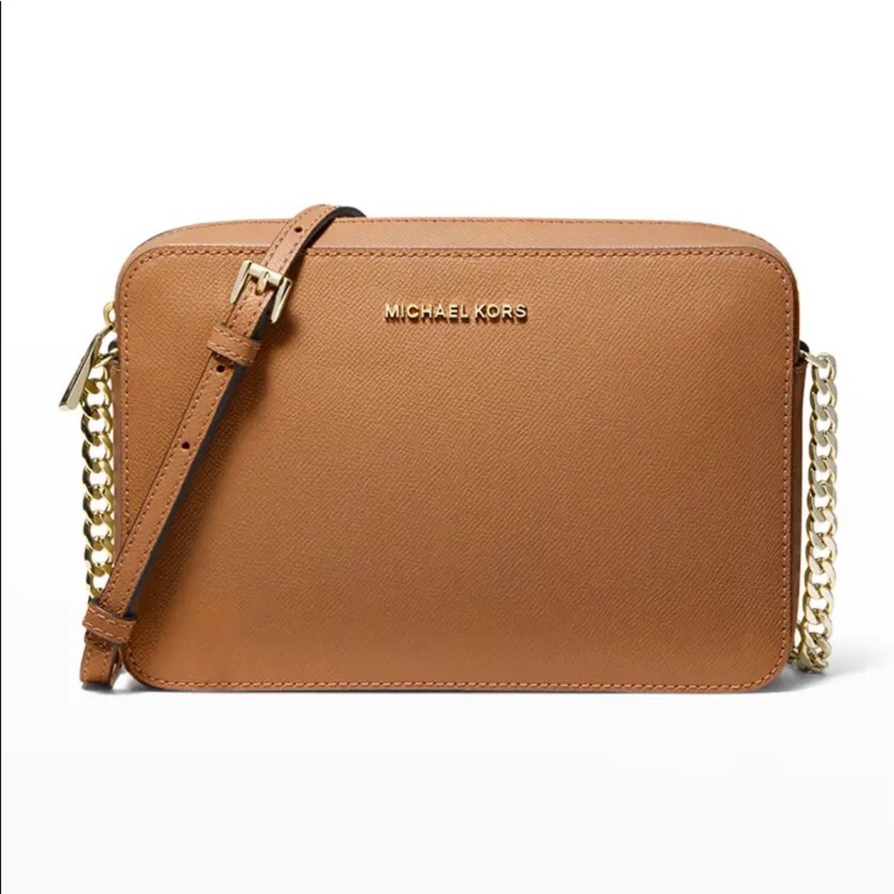 Jet Set Travel Large East-West Crossbody Bag in Acorn